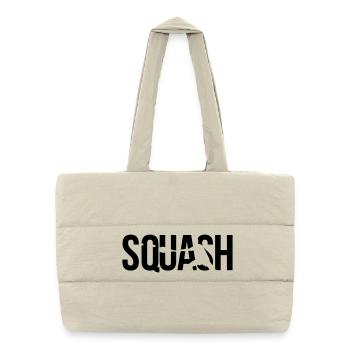 squash tennis - Puffer-Einkaufstasche - Naturweiß - Vorne