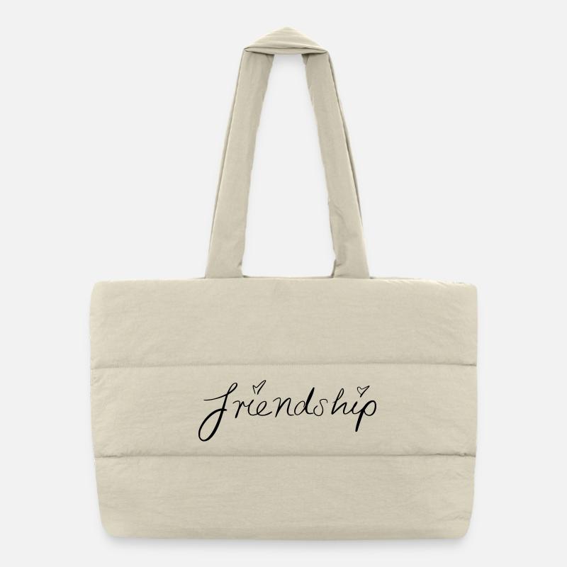 amitié Sac shopping matelassé