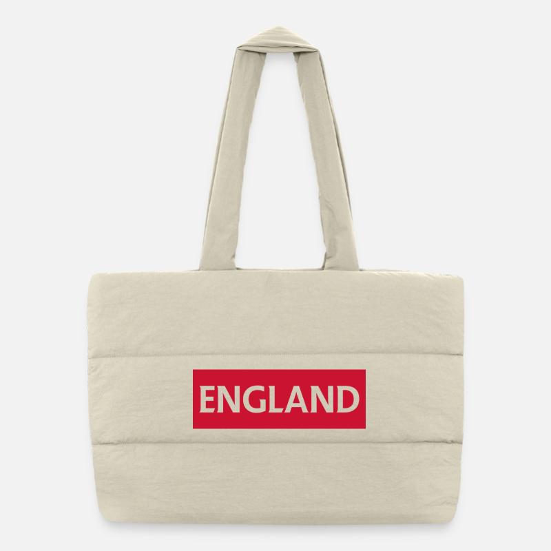 Creative Union Jack Design for Clothing - Puffer Shopping Bag - natural