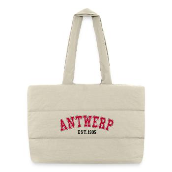 Antwerpen Est. 1995 - Puffer-Einkaufstasche - Naturweiß - Vorne