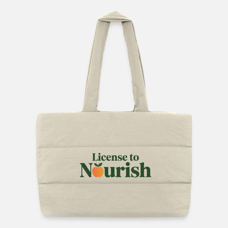 LICENCE POUR NOURRIR Diététiste Expert Sac shopping matelassé