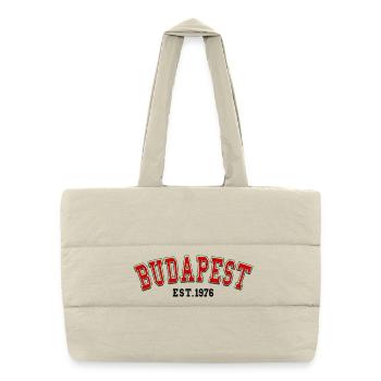 Budapest, gegründet 1976 - Puffer-Einkaufstasche - Naturweiß - Vorne