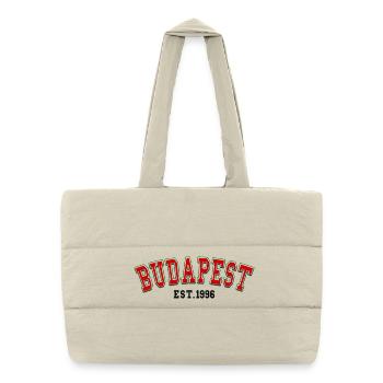Budapest, gegründet 1996 - Puffer-Einkaufstasche - Naturweiß - Vorne
