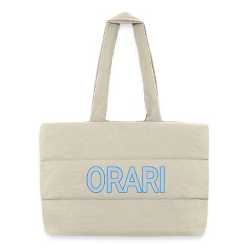 Orani text - Puffer Shopping Bag - natural - Front