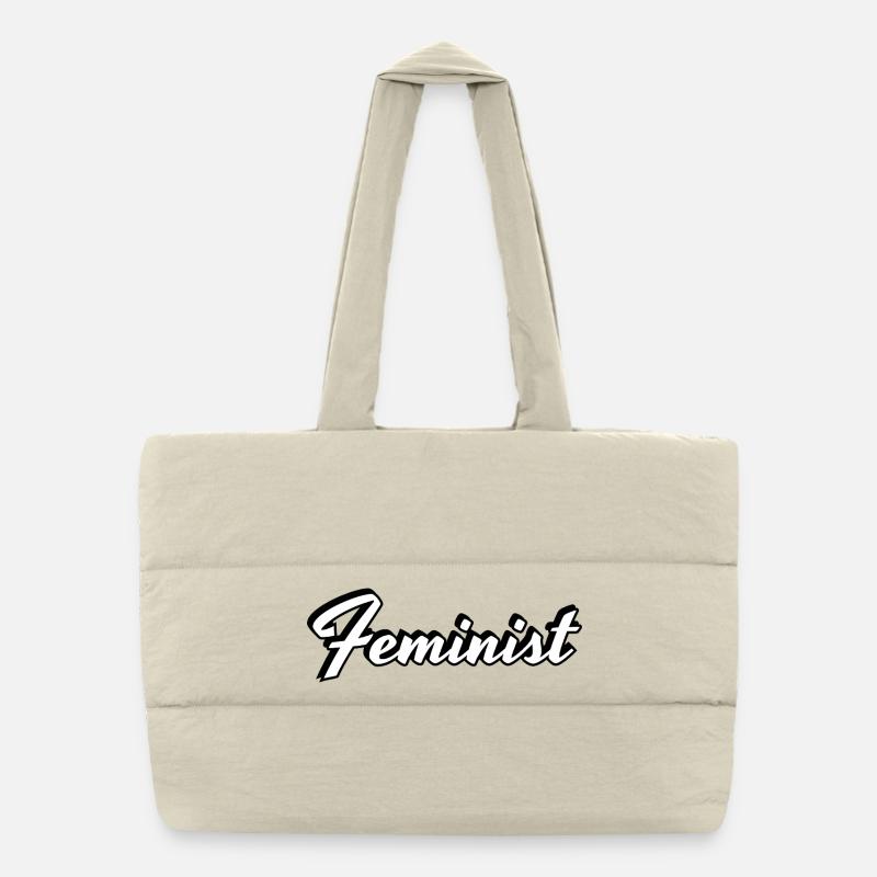 Feministin Puffer-Einkaufstasche