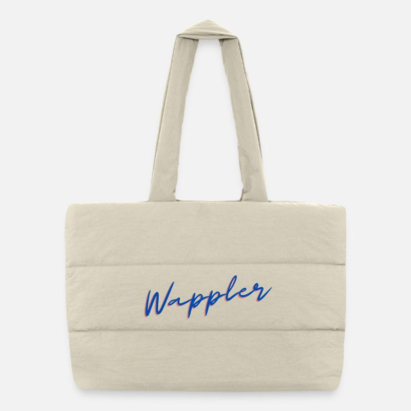 Wappler - Puffer-Einkaufstasche - Naturweiß