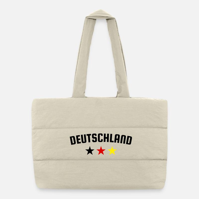 Germany Stars Puffer Shopping Bag