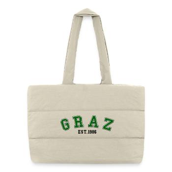 Graz fondée en 1986 - Sac shopping matelassé - blanc naturel - Devant
