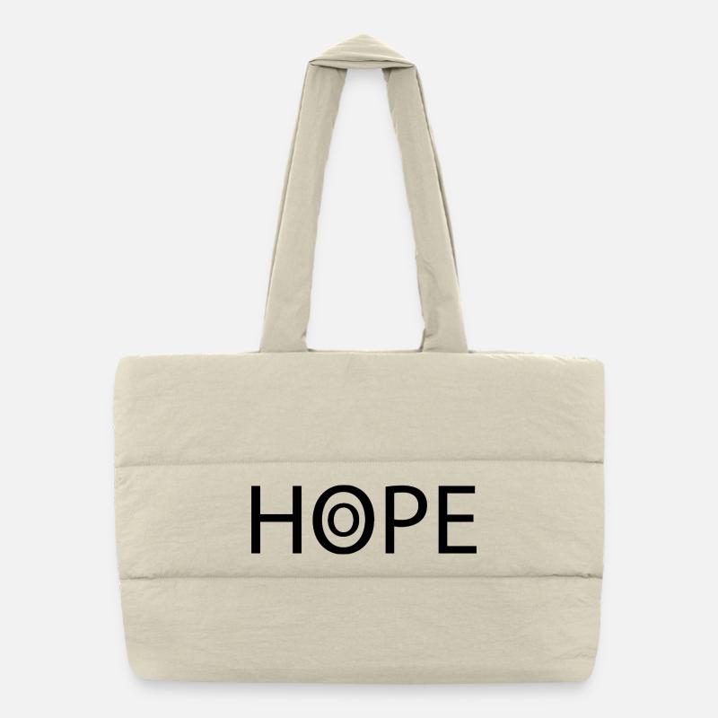 HOPE black Puffer-Einkaufstasche