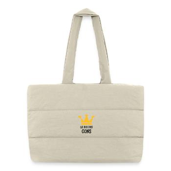 Le Roi des Cons - Sac shopping matelassé - blanc naturel - Devant