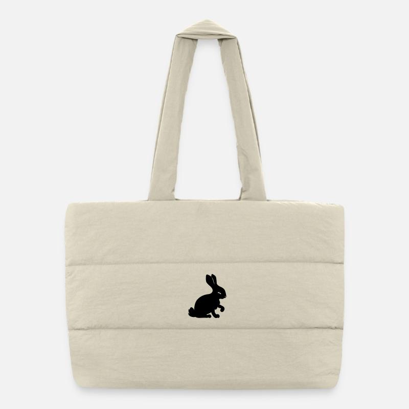 Image d’ombre de lapin année du lapin Sac shopping matelassé