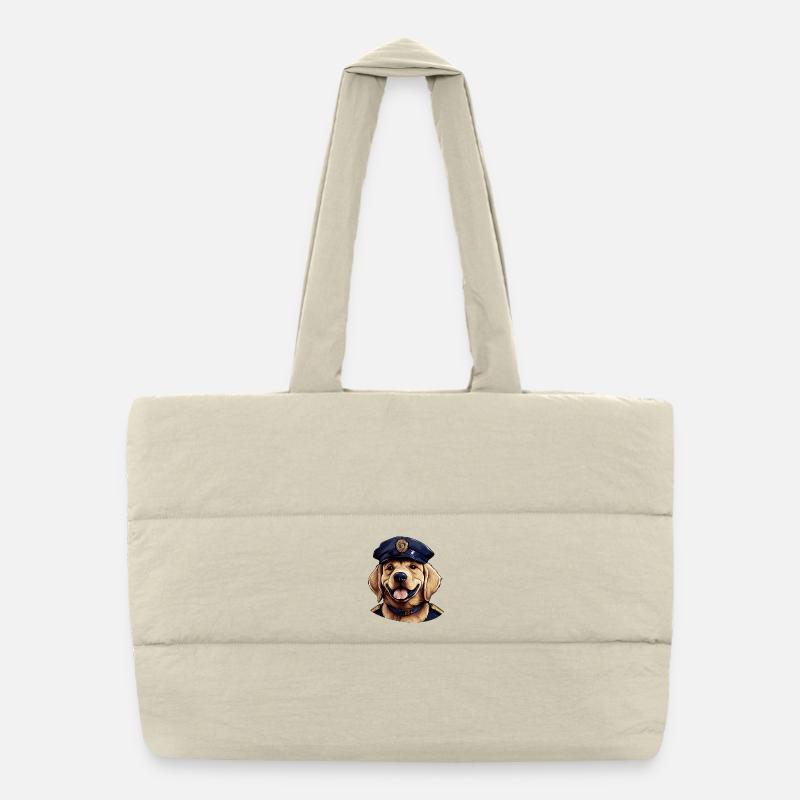 Chiens Police Sac shopping matelassé
