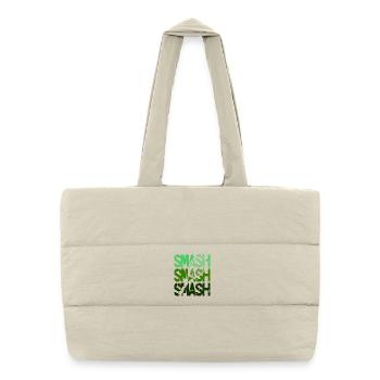 Tennis Smash Smash Ball Racket Design Pullover Hoodie - Puffer Shopping Bag - natural - Front