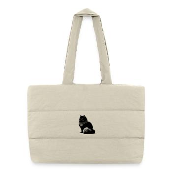 Persian Cat - Persian - Puffer Shopping Bag - natural - Front