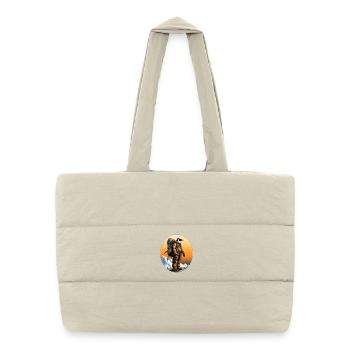 Penguins Hiking / Mountaineer Penguin - Puffer Shopping Bag - natural - Front