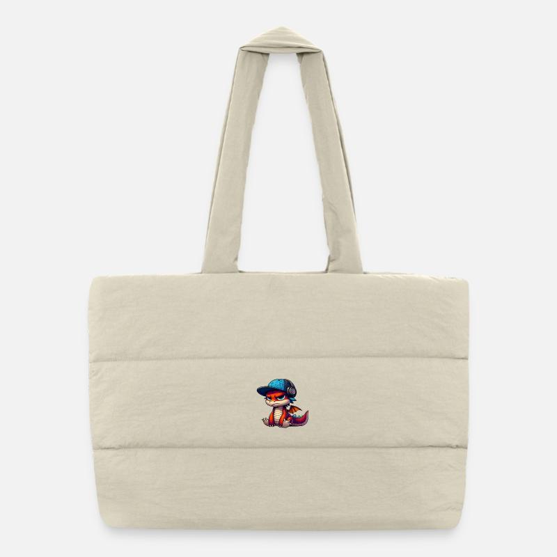 HipHop-Drache Puffer-Einkaufstasche