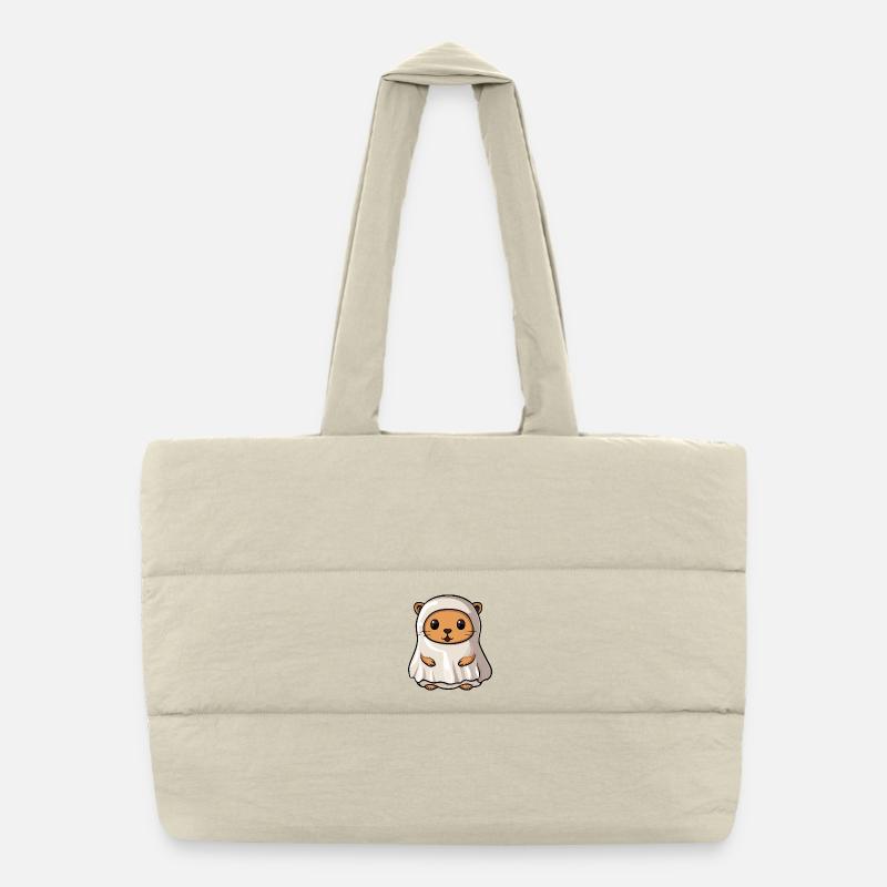 Castor Halloween Fantôme Sac shopping matelassé