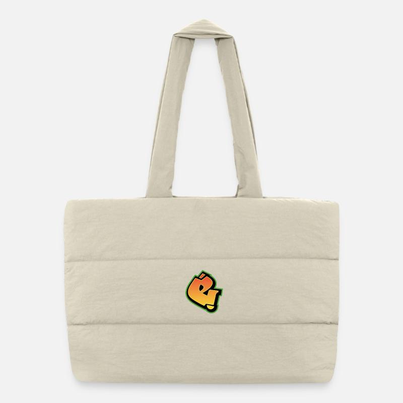 Police graffiti Wildstyle 01 Lettre 'e' Sac shopping matelassé