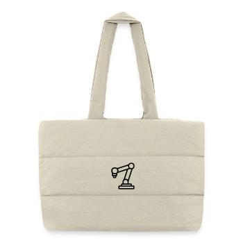 robotic arm - Puffer Shopping Bag - natural - Front