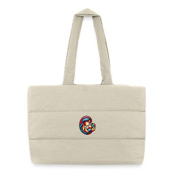 Colorful Mother-Child Harmony - Puffer Shopping Bag - natural - Front