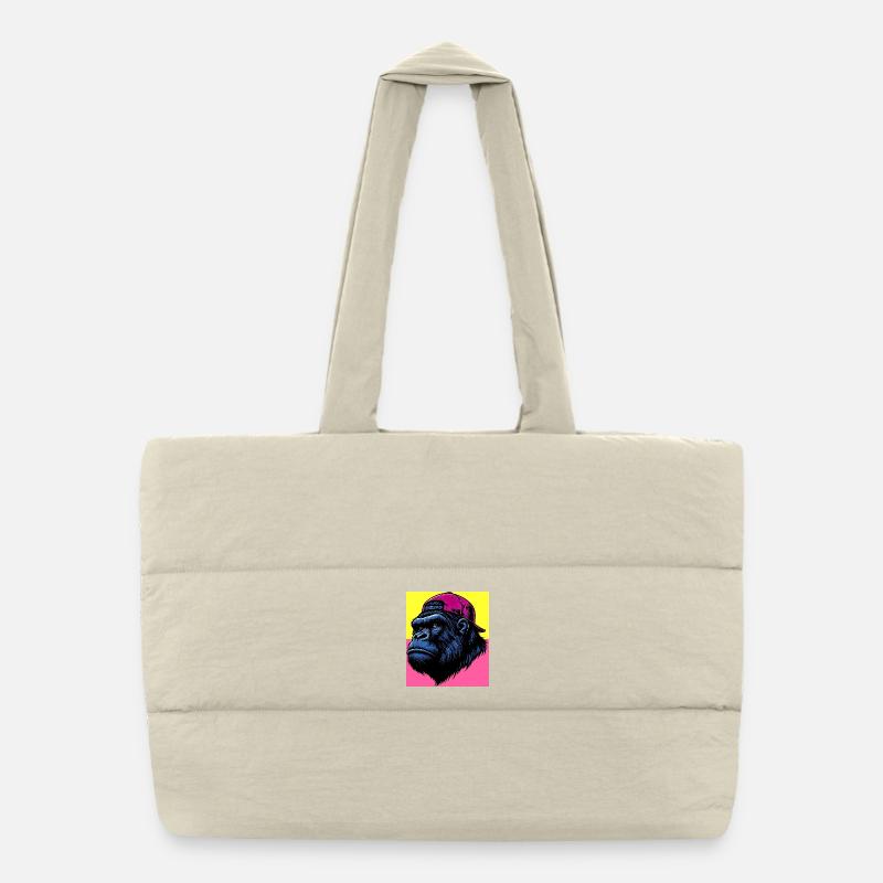 gorilla Puffer Shopping Bag