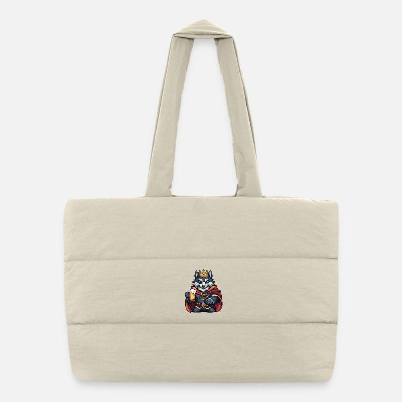 Wolf Bier König Puffer-Einkaufstasche