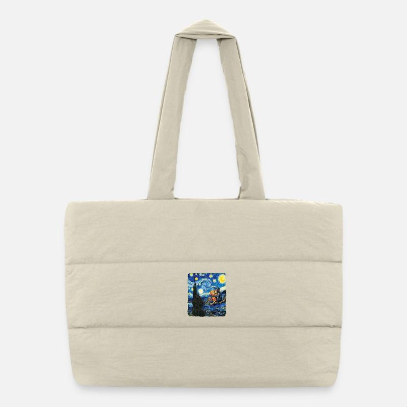 Van Gogh Bébé Singe Punch Macaque mignon Sac shopping matelassé