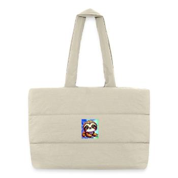 sloth - Puffer Shopping Bag - natural - Front