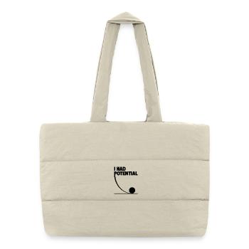 Potential in Motion Science Wit - Puffer Shopping Bag - natural - Front