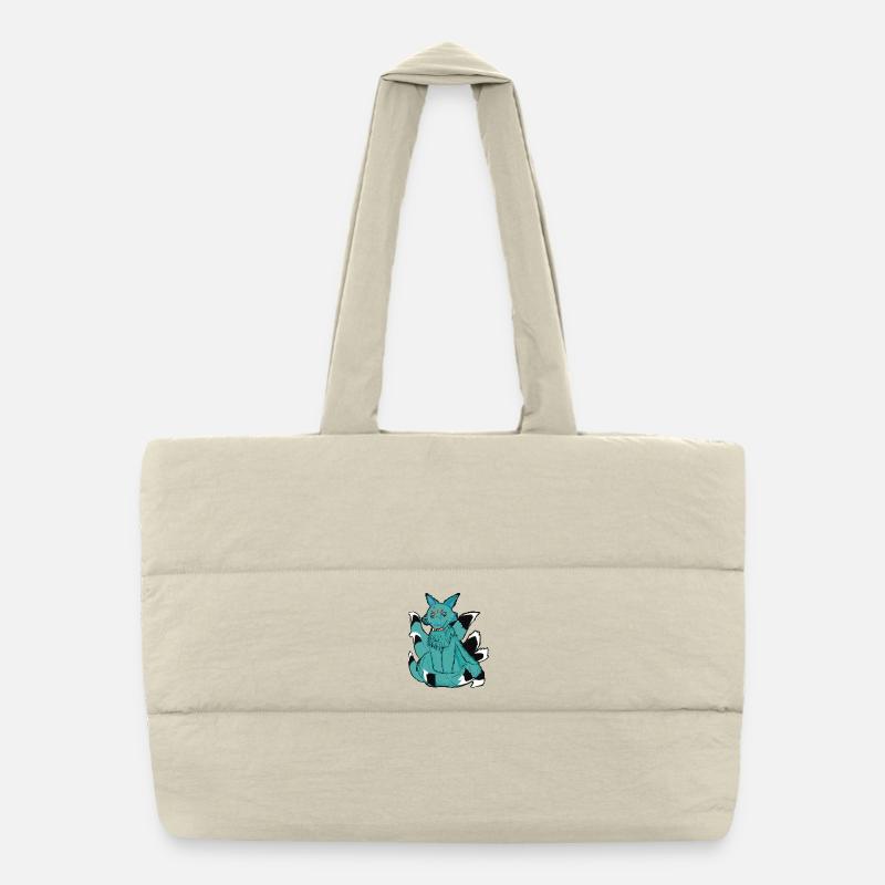 Kyūbi no kitsune _ Nine Tailed Fox Puffer Shopping Bag