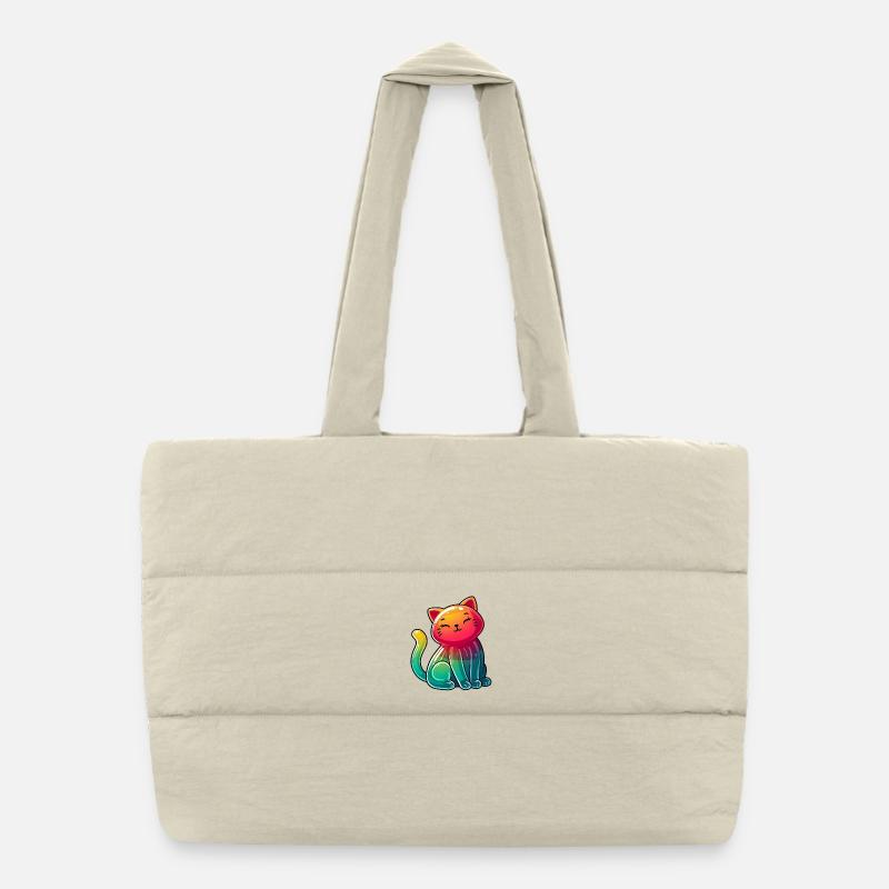Katze Puffer-Einkaufstasche