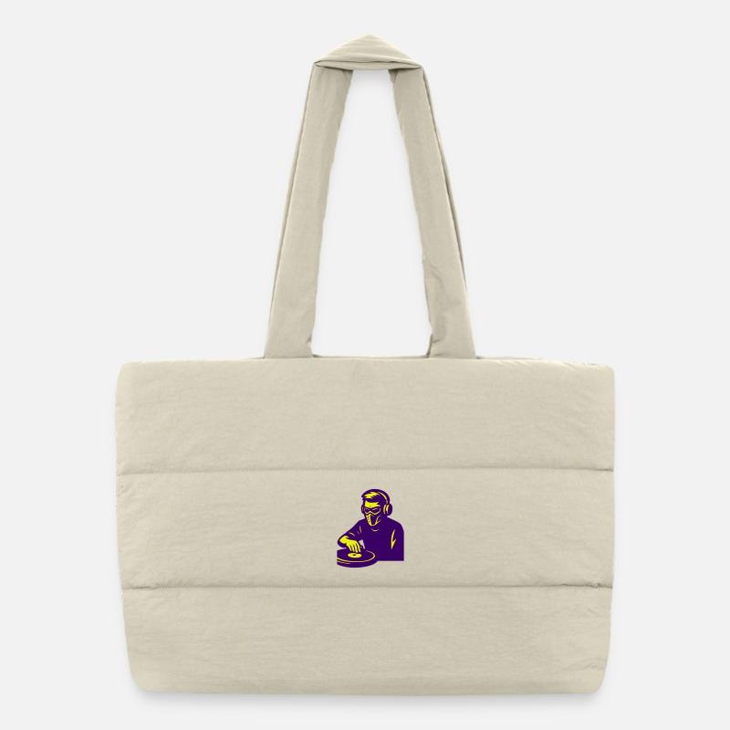 DJ futuriste Sac shopping matelassé