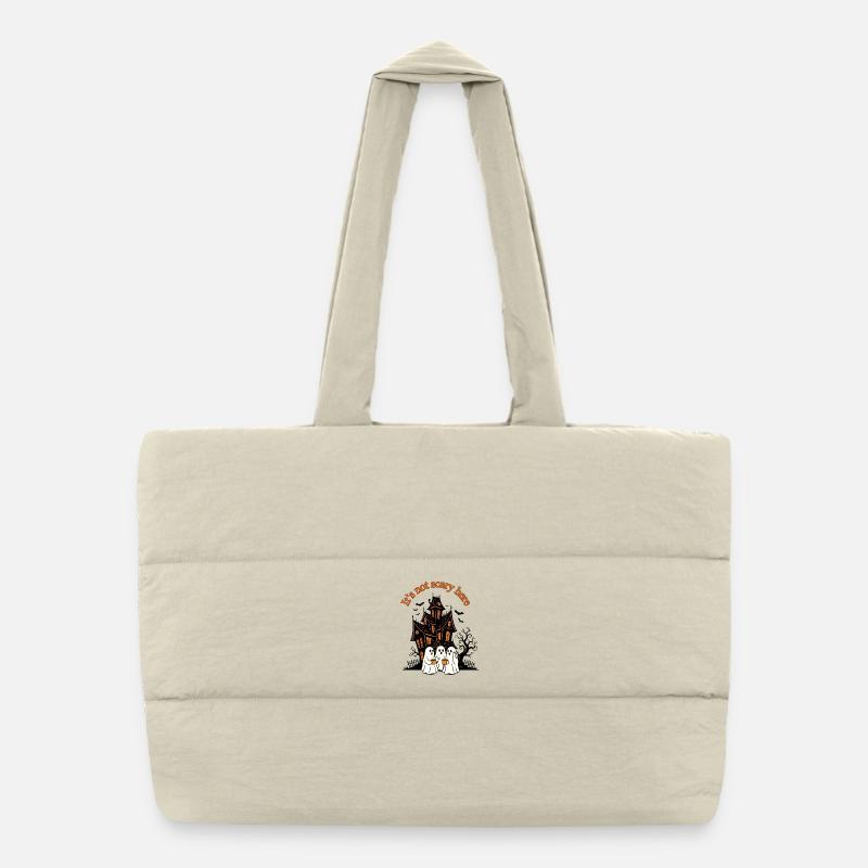 It's not scary here Puffer Shopping Bag