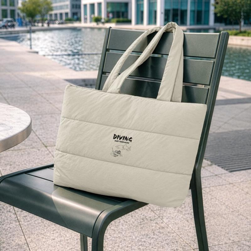 Plongée - Plongée - Plongée - Requin Sac shopping matelassé