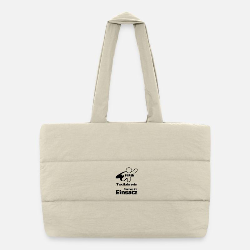 Super Taxifahrerin Geschenk Puffer-Einkaufstasche