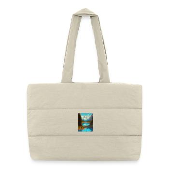 Paysage nature forêt - Sac shopping matelassé - blanc naturel - Devant