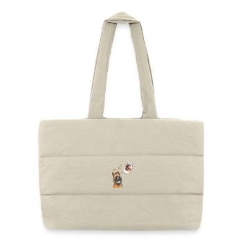Étalon Cheval Jument Relation Amour Chevaux - Sac shopping matelassé - blanc naturel - Devant