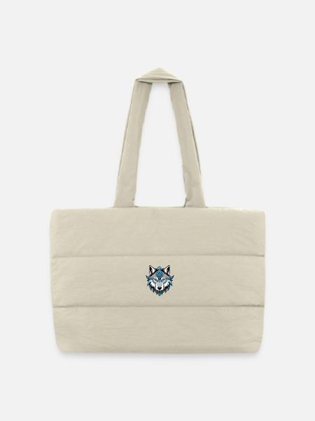 Odin’s Wolf - Gesteppte Shopping Bag - Naturweiß