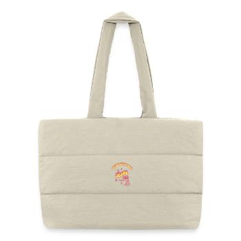 Faith and Coffee Morning Motto - Puffer Shopping Bag - natural - Front