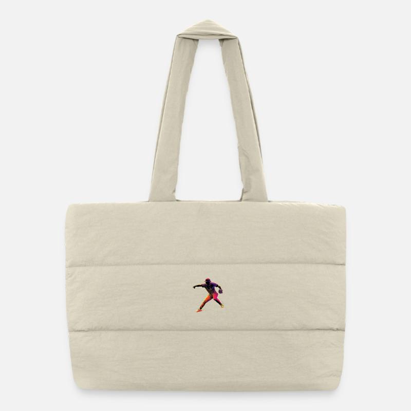 Baseballer Retrowave Sac shopping matelassé