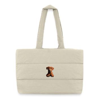 Rhodesian Ridgeback Hunting Dog Dogs Pride Ridgeback - Puffer Shopping Bag - natural - Front