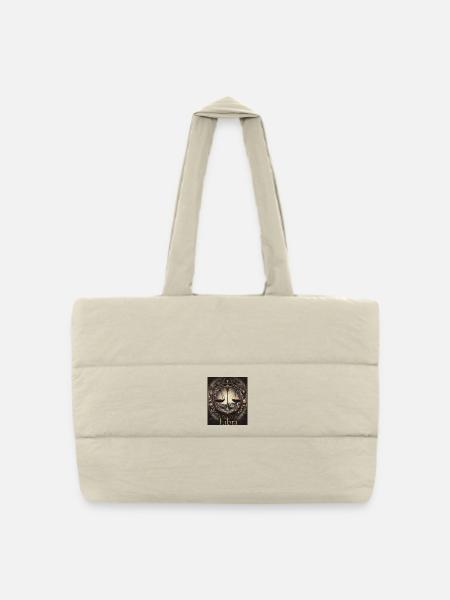 Libra Sternzeit Waage Sternzeichen - Waage - Gesteppte Shopping Bag - Naturweiß