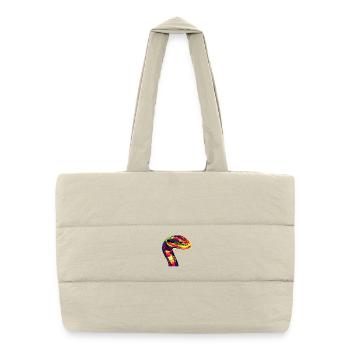 Serpent Python Cobra Mamba Serpent à sonnettes Serpent - Sac shopping matelassé - blanc naturel - Devant