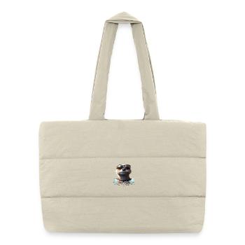 Otter Sea Otter Otter Marten Love Cute Otter - Puffer Shopping Bag - natural - Front