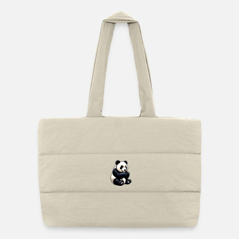 Panda Puffer Shopping Bag