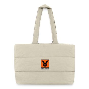 Hasenreizung - Gesteppte Shopping Bag - Naturweiß - Vorne
