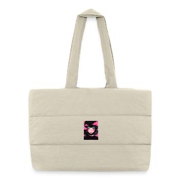 Pastel Goth Cybergoth Anime Girl Vaporwave Graphics - Puffer Shopping Bag - natural - Front