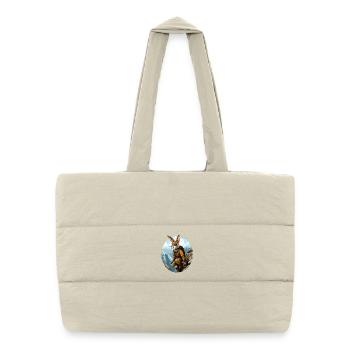 Rabbit Mountaineer / Hiking Rabbit - Puffer Shopping Bag - natural - Front