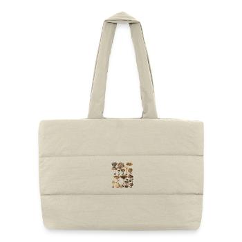 Fungi Collection Mushroom Variety Design - Puffer Shopping Bag - natural - Front