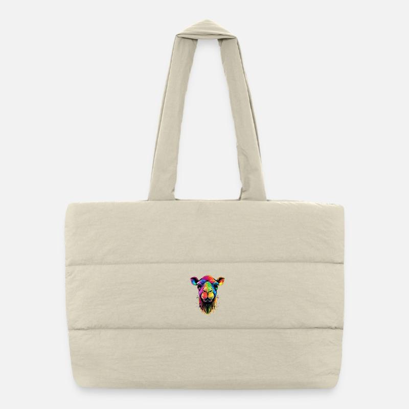Kamel Dromedar Trampeltier Camel Geschenk Kamele Puffer-Einkaufstasche
